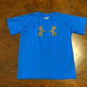 Youth size large, royal blue Under Armor top